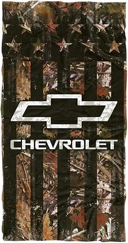 LOGOVISION Toalla de playa Chevy, toalla de playa con logotipo de camuflaje de 30 x 60 pulgadas