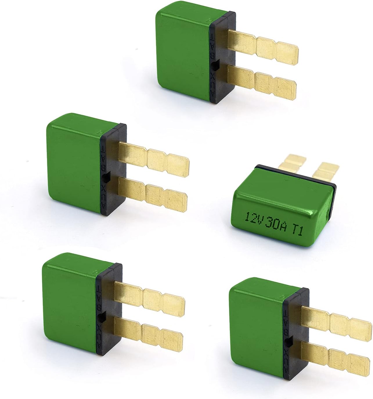 30A, Automotive Circuit Breaker, Auto -Reset Plug in Mounting with Snap-Off Function, ATC/ATO Blade -Style Type ade Type Terminal Connection (5 pcs)