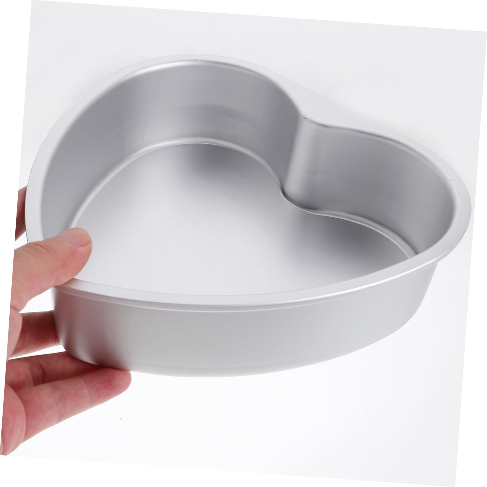 SOLUSTRE Molde para Pastel de Corazón 20 Cm Aleación de Aluminio Antiadherente Conductividad Térmica Rápida para Repostería DIY Tartas, Queso y Mousse, Uso Doméstico, Molde Desmontable