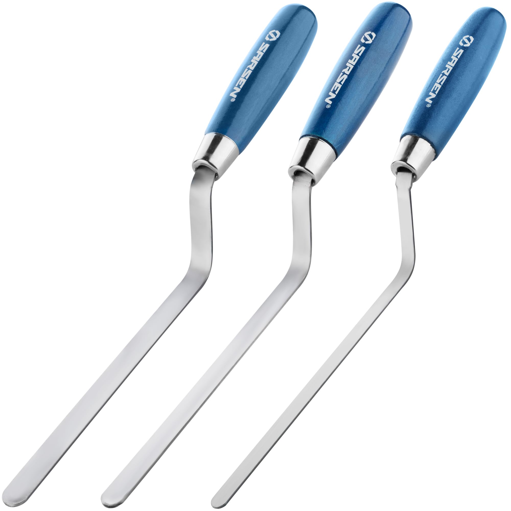 3 Pack Pointing Trowels: Standard Brick Jointer & Pointing Tool Set (8mm, 10mm, 12mm) for Mortar Repair, Repointing, Bricklaying, Tuck Pointing, and Cement Work