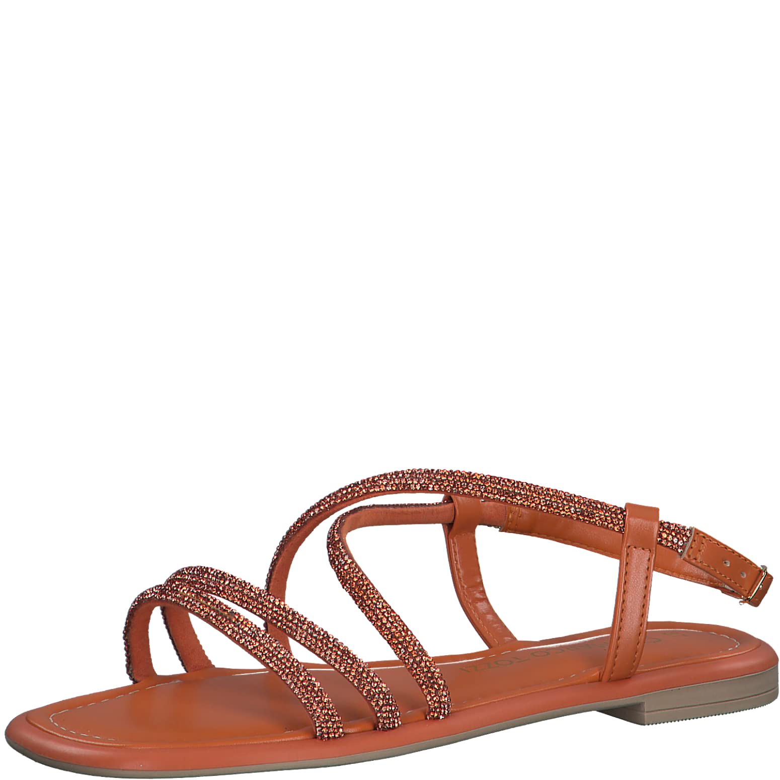 MARCO TOZZI Women's 2-2-28139-20 Sandals, Orange Comb, 8.5 UK