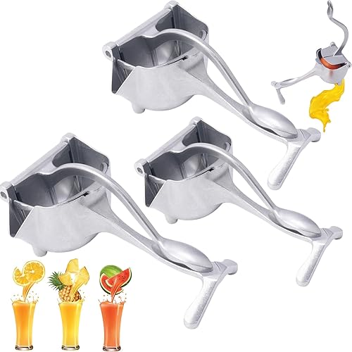 Miniatura 8 de Extractor de jugo de fruta fresca de aleación de aluminio, exprimidor de limón de mano resistente, exprimidor para exprimir naranjas, limones de 2