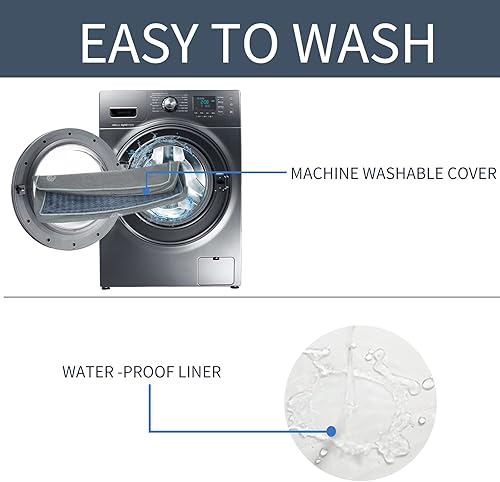 Miniatura 4 de EMPSIGN Almohadilla de cama para perros de felpa para perros pequeños, colchón reversible para mascotas con funda extraíble lavable, adecuada para