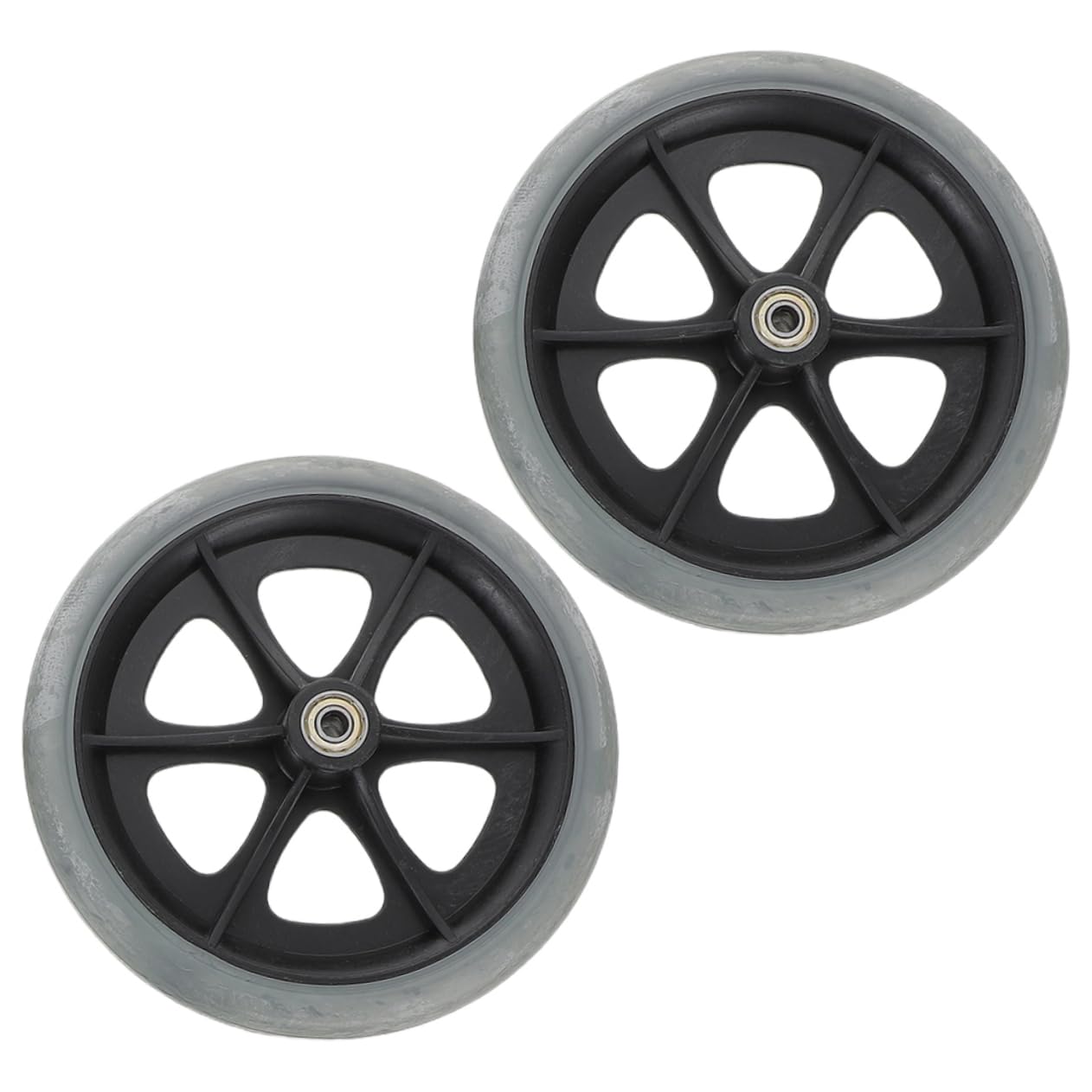 Mipcase 2Pcs Swivel Wheelchair Front Replacement Wheels Durable Wear Resistant Design for Easy Steering Compatible with Wheelchairs User Friendly High Strength Parts