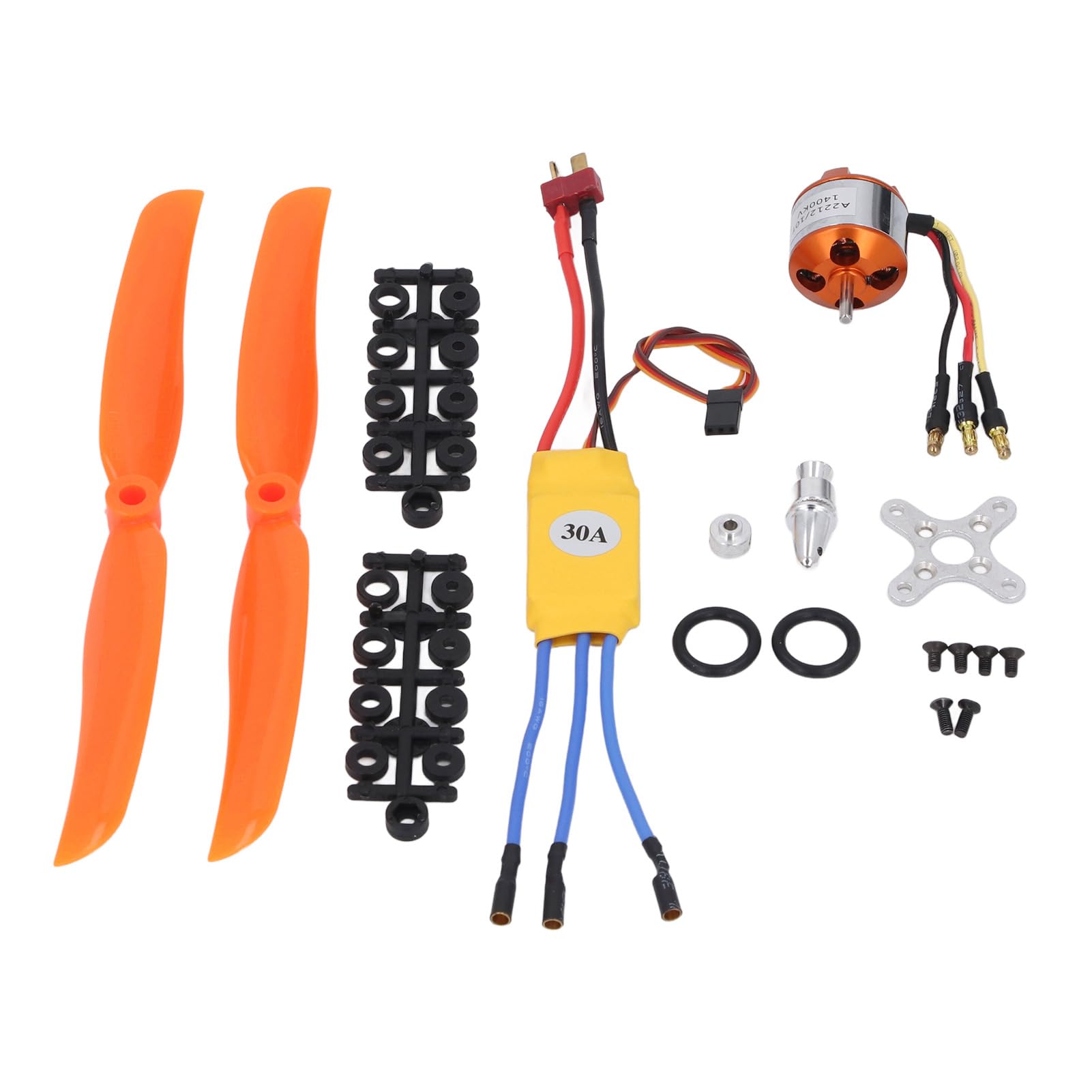 A2212 1400KV RC Bezszczotkowy Silnik 30A ESC Bezszczotkowy Silnik Wychodzący 8060 śmigło i Zestaw śrub do Zdalnie Sterowanego Samolotu Quadcopter
