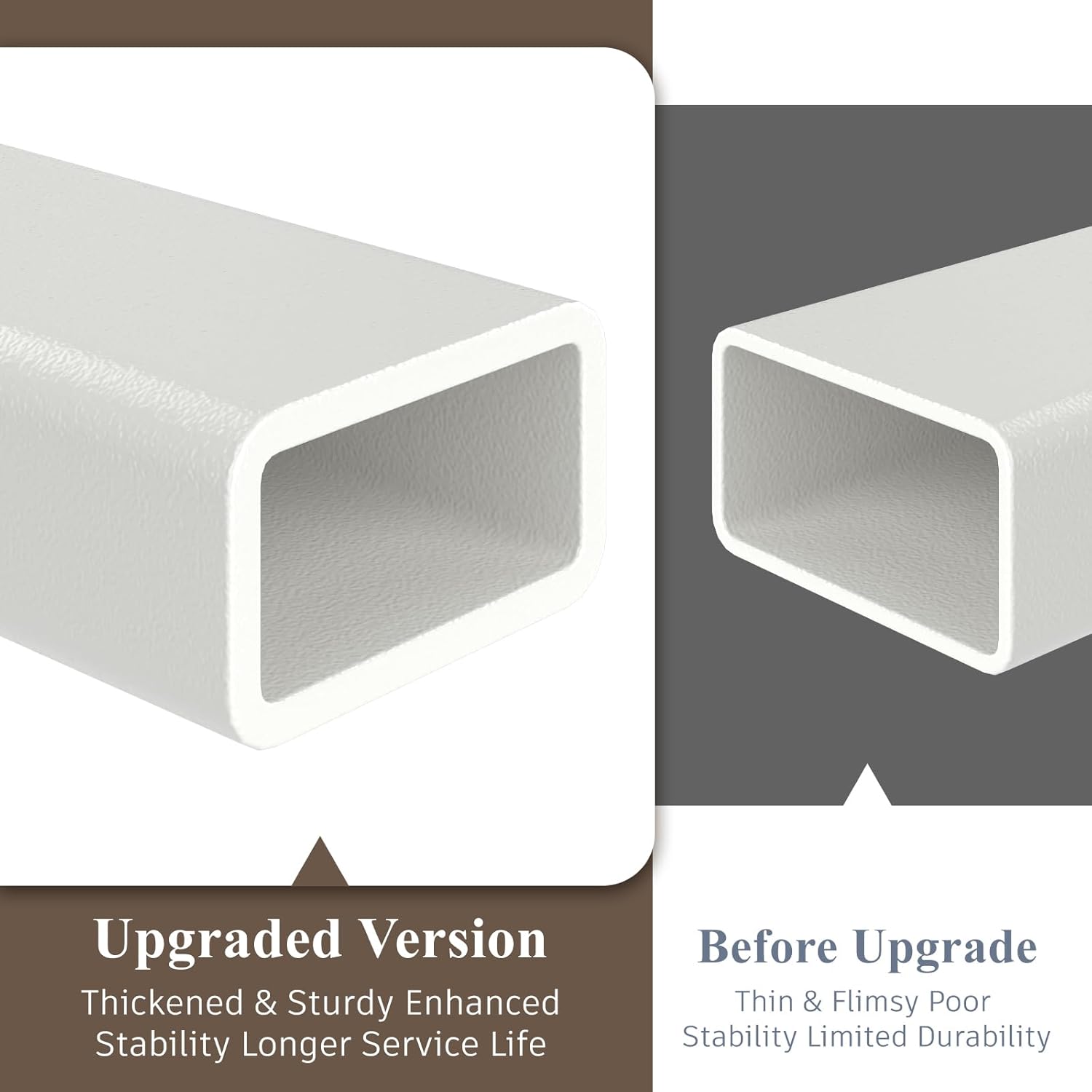 Twin Size Bed Frame with Storage Headboard and LED Light, Classic Metal Platform Bed Frame with Charging Station, Under Bed Storage, No Box Spring Needed, Noise Free, White - Image 10