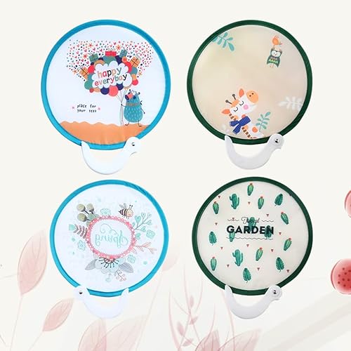 Miniatura 7 de Ventilador plegable de mano, 4 unidades, ventilador de mano plegable, ventilador plegable de mano, ventilador plegable redondo de bolsillo para