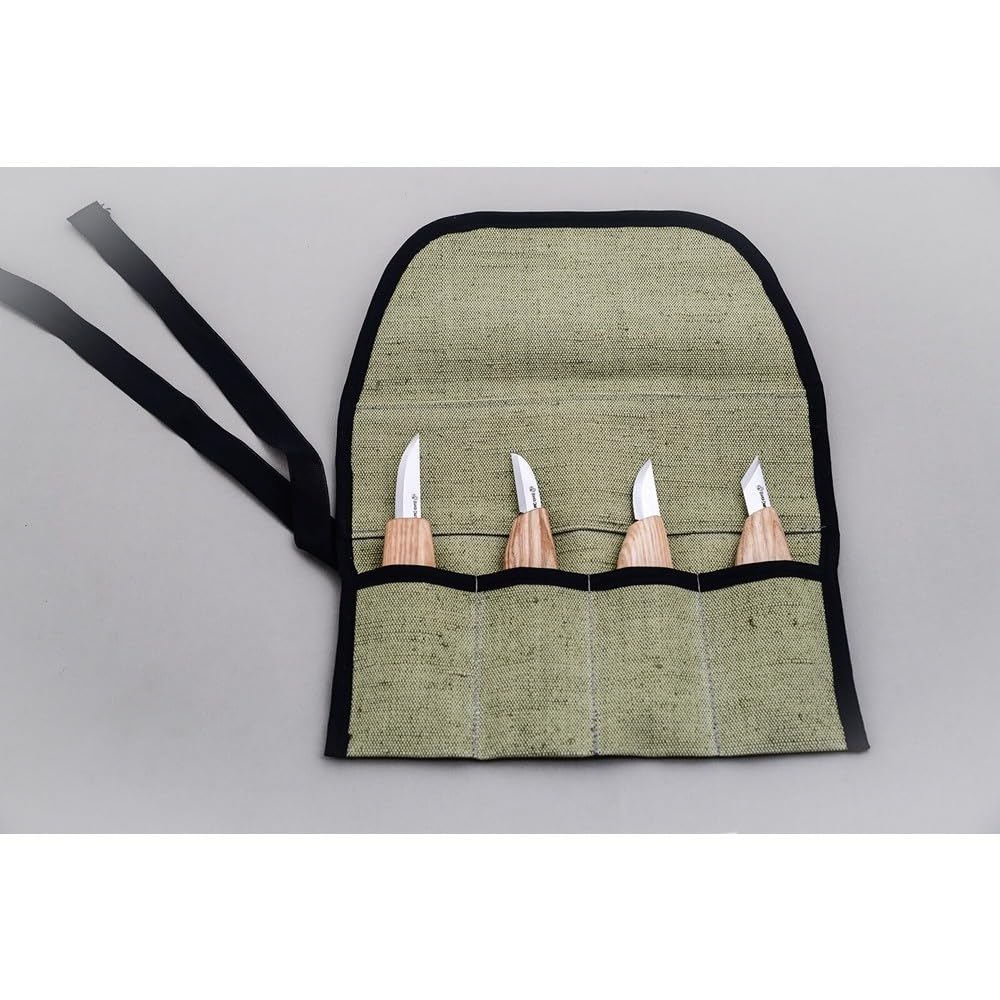 Zestaw 4szt. noży rzeźbiarskich w etui Beaver Craft