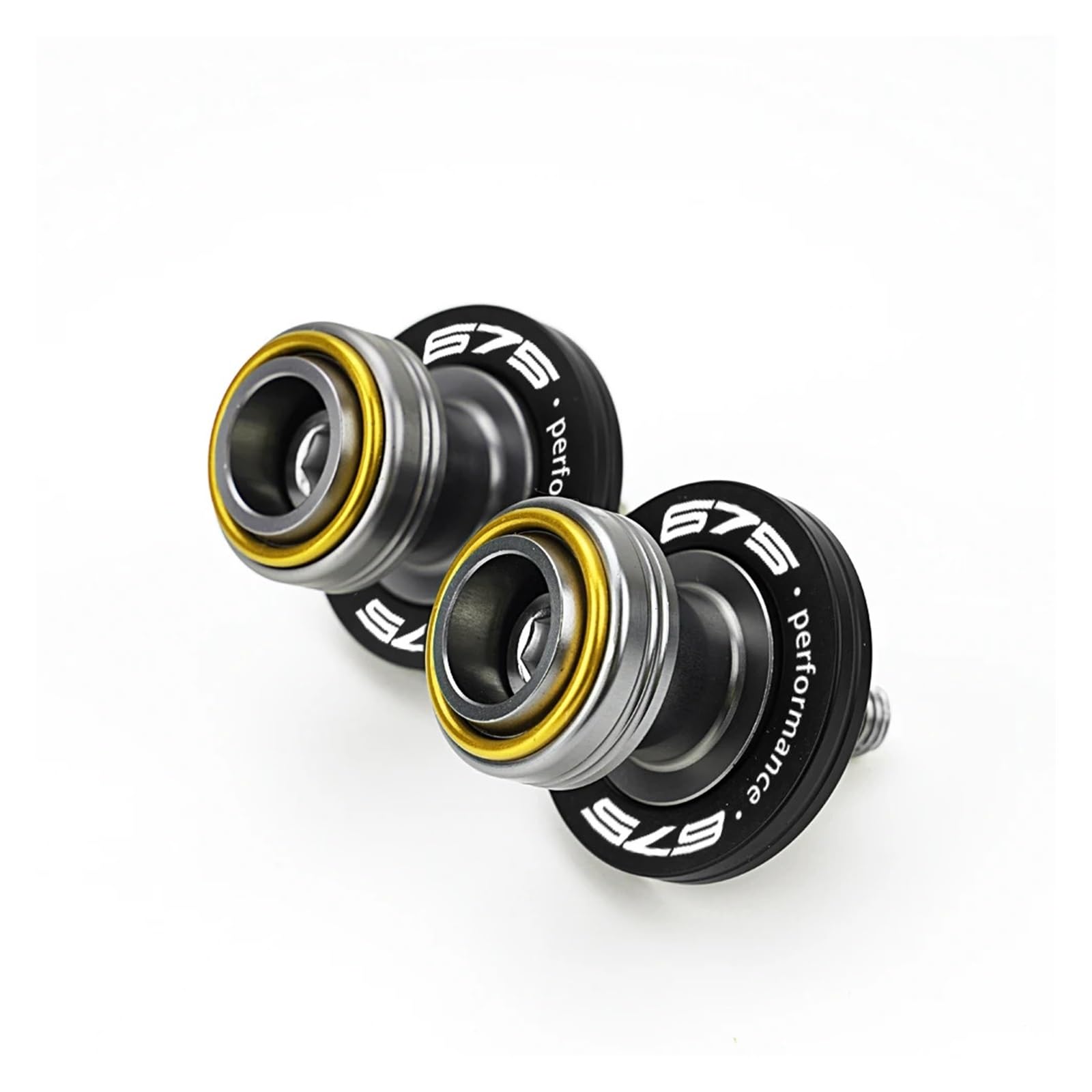 Ghjvfdcvds A-Gold Motorcycle Rear Stand Swing Arm Spool Sliders For Cfmoto 675Nk 675Sr-R 675Sr 675Ss Swingarm Spools Slider Stand Screws Tire Valve Caps(A-Gold)