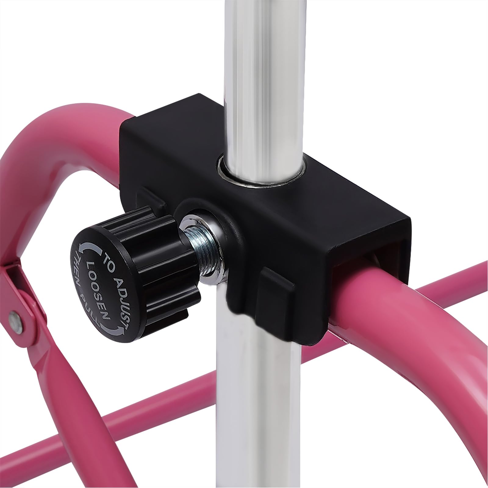 Barra plegable para gimnasia para niños, barra horizontal, 115-155 cm, barras de gimnasia ajustables, plegable, barra de gimnasia, hasta 100 kg, color rosa