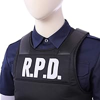 Vista 6 de Leon Kennedy - Chaqueta de cosplay para hombre, Leon Scott Kennedy, disfraz de cosplay para Halloween, uniforme