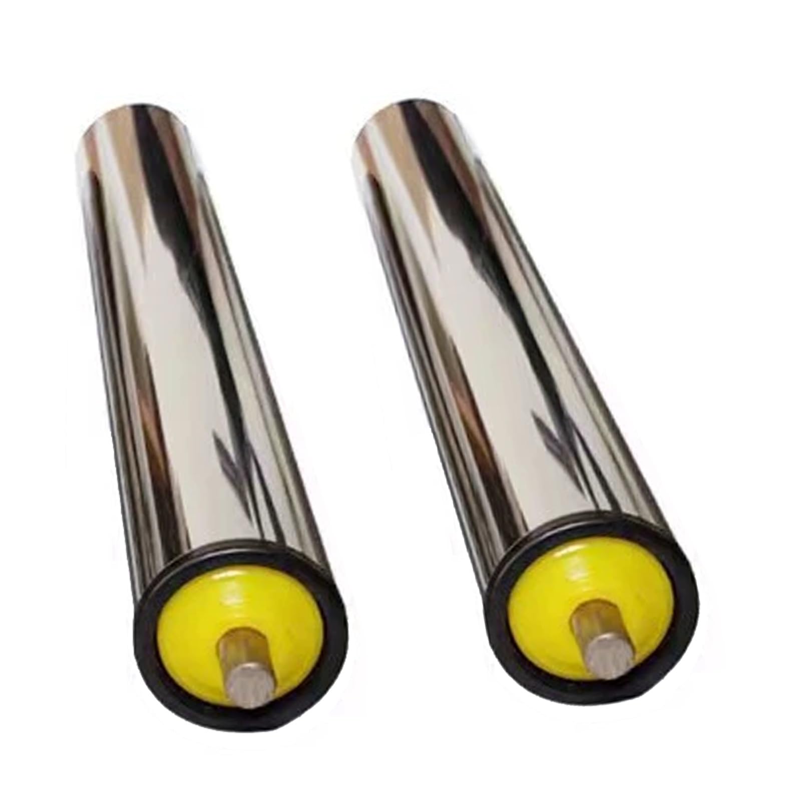 Rouleaux de convoyeur en acier inoxydable anti-blocage avec embouts nylon de 70,1 cm