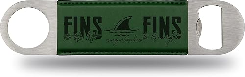 Miniatura 4 de Rico Industries Margaritaville - Chanclas de piel sintética grabada con láser, gran accesorio para bebidas para el día del juego