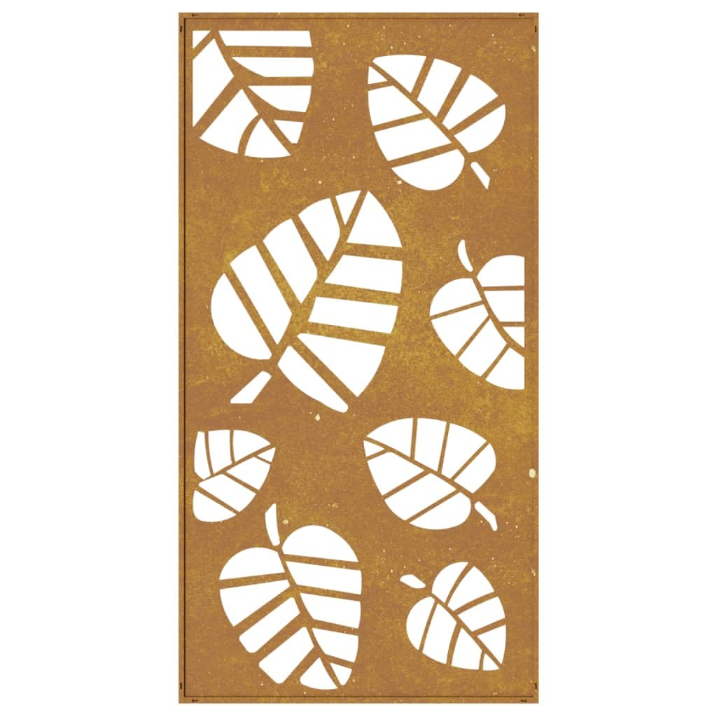 Arredamento Casa Giardino Decorazione Parete 105x55 cm Corten Foglia d'Acciaio Design-FAscensore