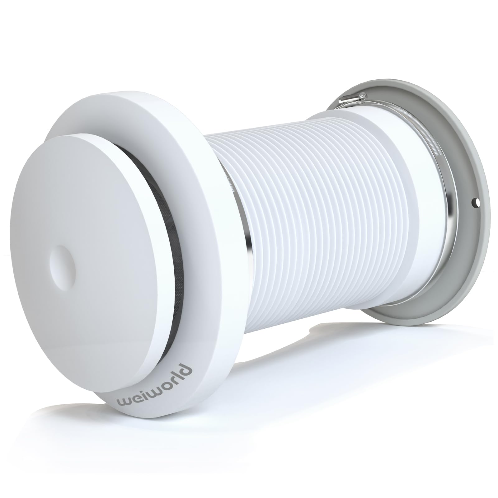 Passive Air Vent 4inch Fresh Air Intake, Energy Efficient, Aluminium Telescopic Duct & Stainless Steel 304 Grille (No Motor)