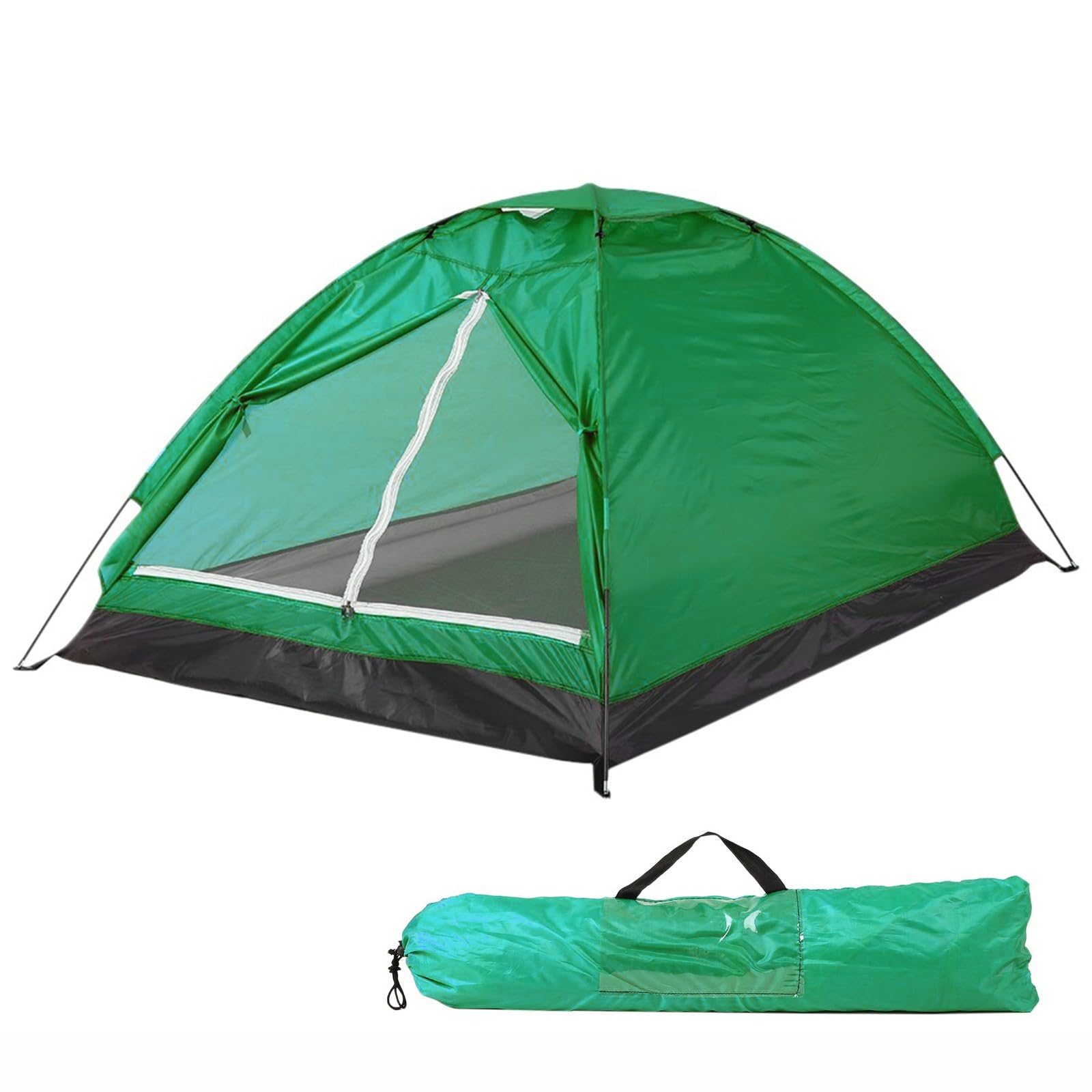 FUBESK Tenda a cupola ultraleggera per 2 persone con pali in fibra di vetro e installazione antipioggia a doppio strato riparo da campeggio escursionismo pesca gite in spiaggia