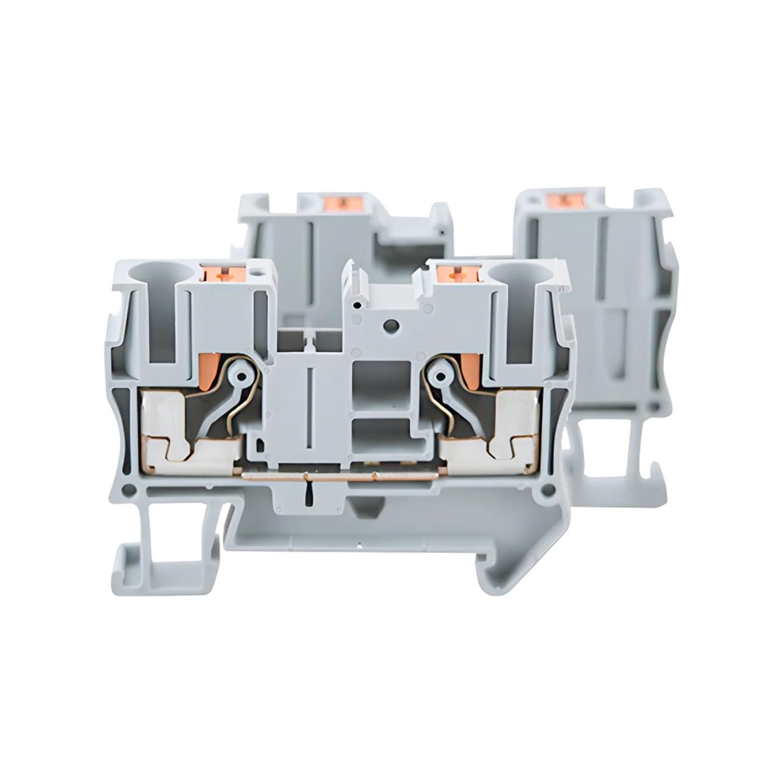 Connecteurs de bornier sur Rail Din PT-6, 10 pièces, Ressort enfichable, Alimentation sans vis à Travers Le conducteur de connecteur de Fil PT6(Blue)