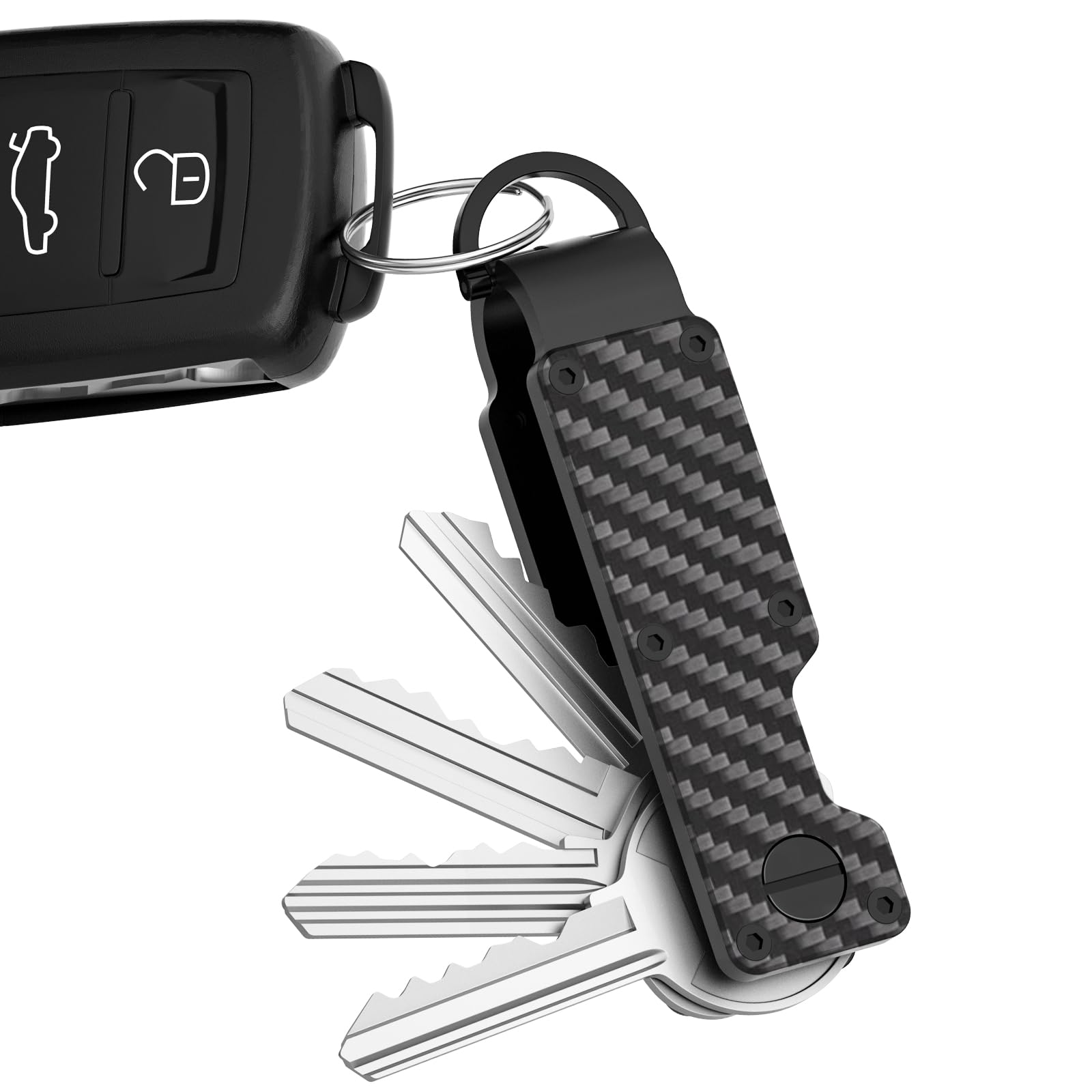 Key Organizer Minimalist Innovative Keyholder Compact Keys Organizer Smart KeyChain Secures 2-6 Keys