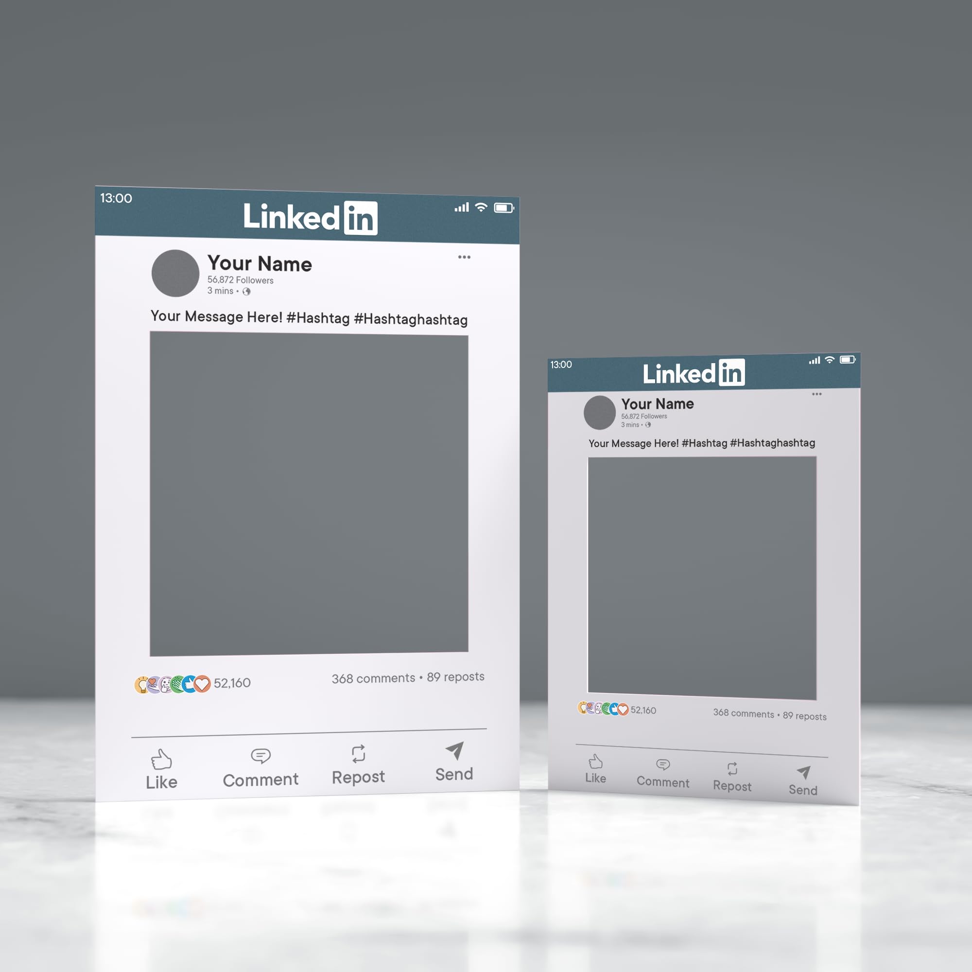 So Bespoke Customisable Social Media Selfie Frame Bespoke Linkedin Effect Personalised Party Decoration Ideal Wedding Gift Photobooth Prop