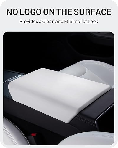 Miniatura 24 de BASENOR Funda para consola central mejorada para Tesla Modelo Y Modelo 3, funda de reposabrazos de TPU antideslizante, accesorios interiores