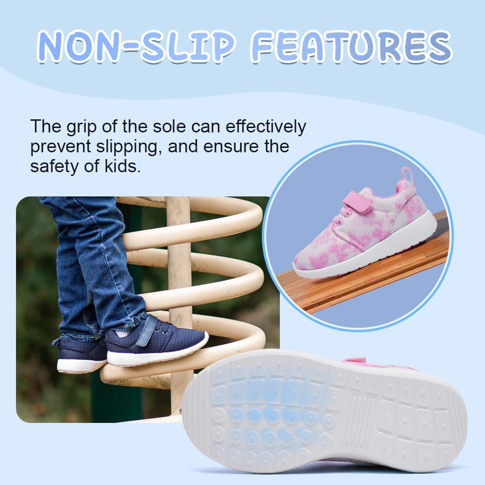 HIITAVE Toddler/Little Kid Boys Girls Shoes Running/Walking Sports Sneakers - Image 9
