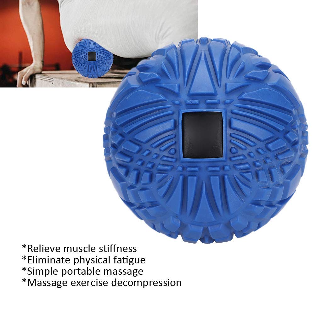 Bola de masaje corporal, herramienta física para relajar los músculos miofasciales (Azul)