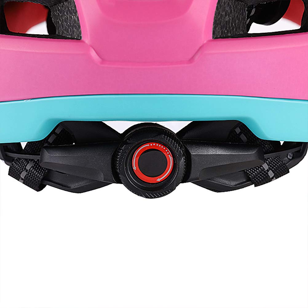 Casco para Niños, Casco de Seguridad Ajustable con Luz de Advertencia, Protege la Cabeza para Andar en Bicicleta, Patinar y Andar en Scooter, Circunferencia de la Cabeza de 52-56 Cm