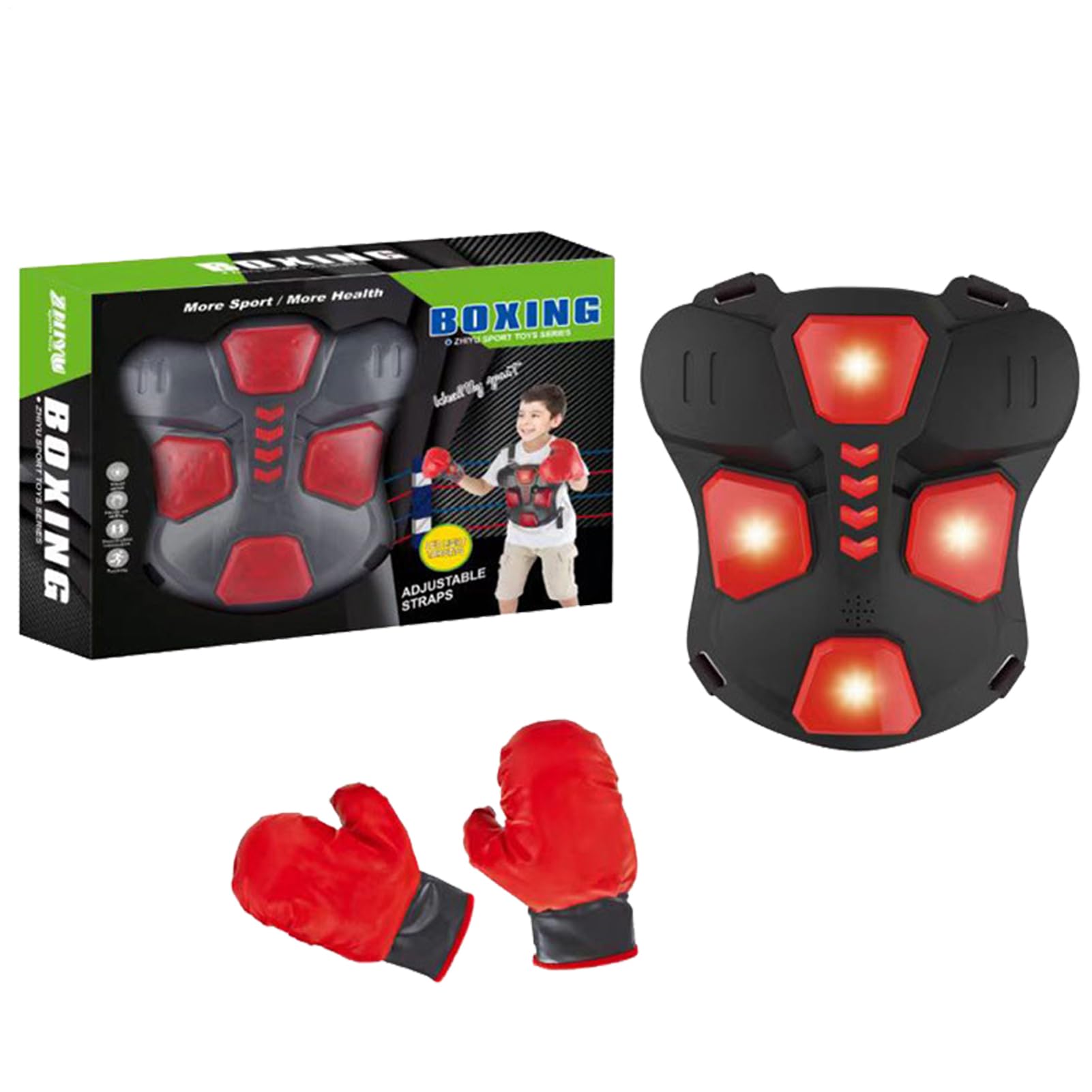 Protège-corps de boxe musical pour bouger en intérieur avec gants - 8