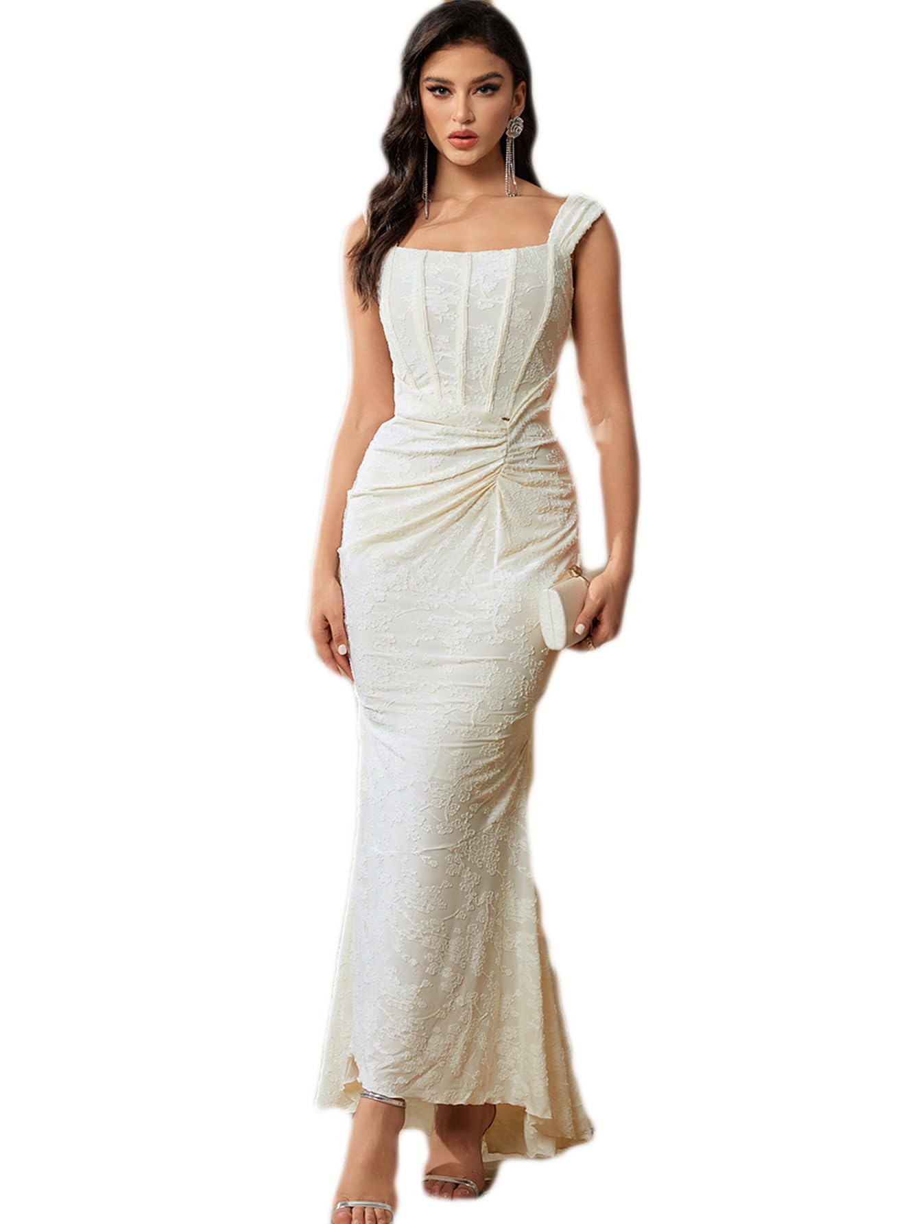 knee length dresses for ladies Alision Fishtail Midi Dress main image 0