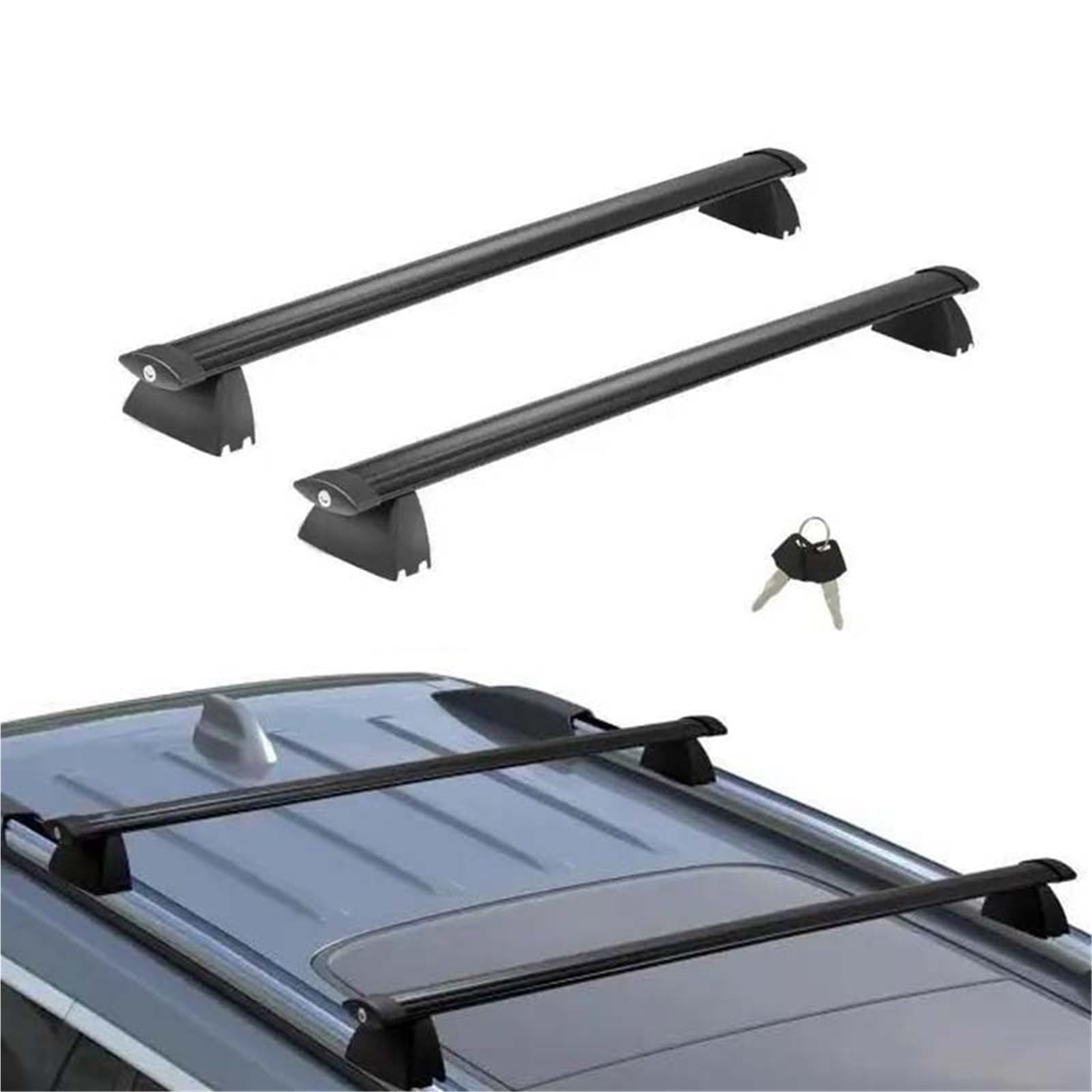 Barres de toit transversales pour Jeep Grand Cherokee 2011-2021 avec rails latéraux rainurés