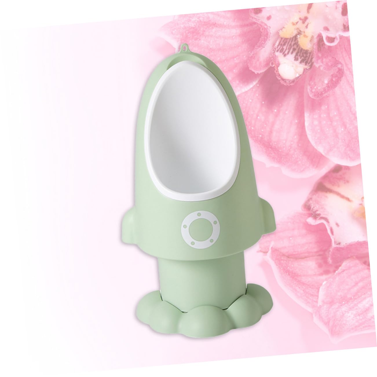 Höhenverstellbarer Steh Toilettensitz für Jungen mit Lustigem Raketen Design aus Pp Bequem und Leicht zu Reinigen für Töpfchentraining von Kleinkindern
