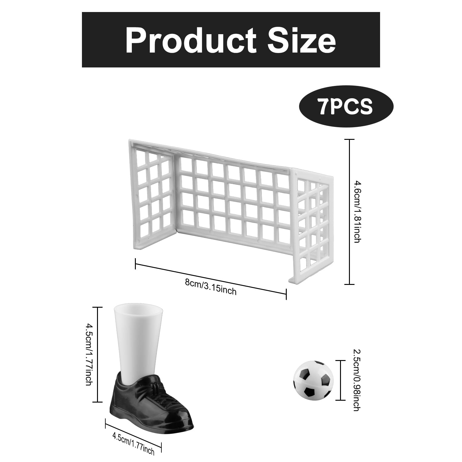 Hopzab Finger Soccer Game Set, Mini Finger Football with Two Goals, Fun Table Game for Fans Club Party Compact Sports Set - Image 2