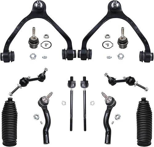 Detroit Axle - Kit de suspensión delantera de 12 piezas para Mercury Grand Marquis Ford Crown Victoria Town Car 2003-2011, 2 brazos de control
