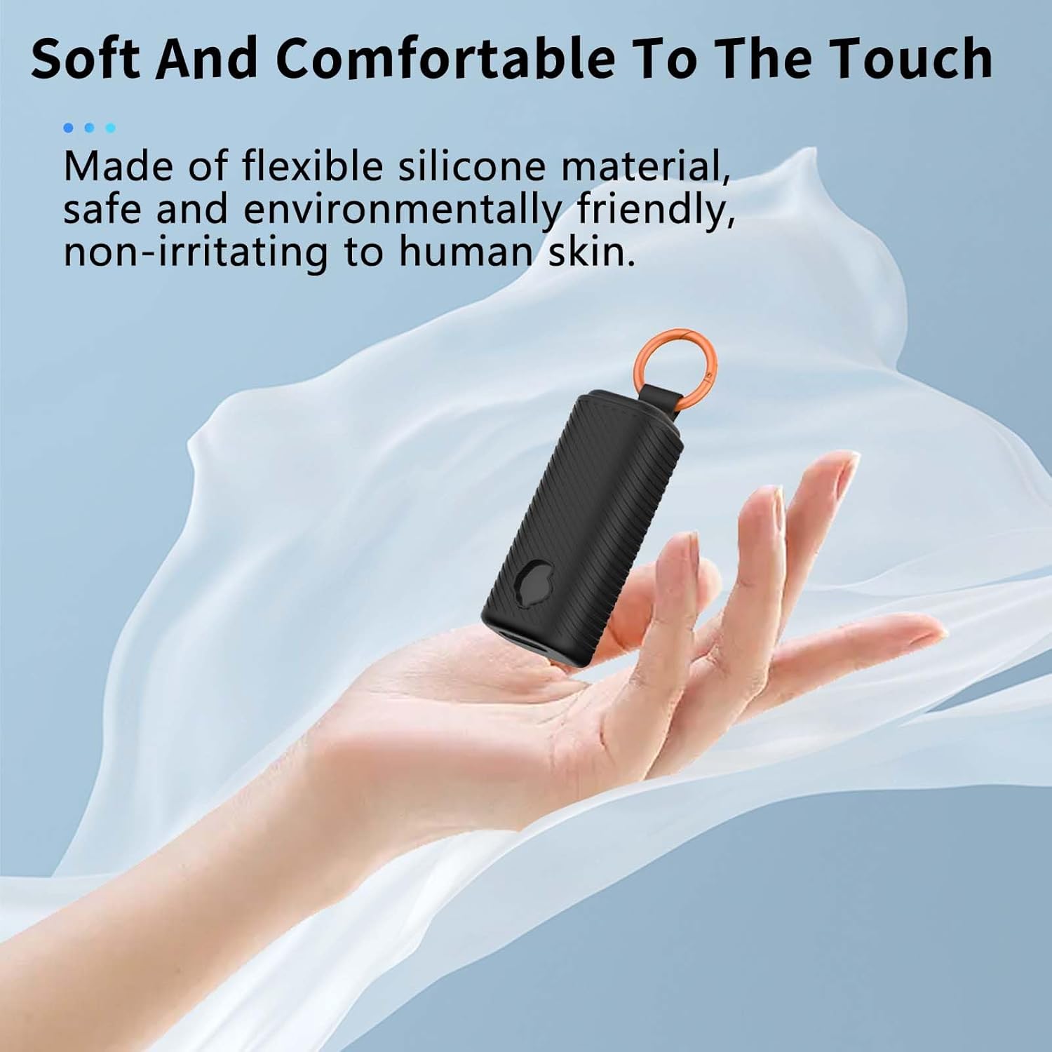 for Skullcandy Dime Evo Case Cover,NOUKAJU Earphone Protective Cover(with Carabiner + Lanyard + Cleaning Pen) Drop-Proof,Shock-Proof,Dust-Proof,Protective Case for Skullcandy Dime Evo(Black) - Image 4