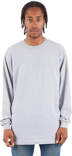 Shaka Wear Adult 5.9 oz., Long-Sleeve T-Shirt M HEATHER GREY
