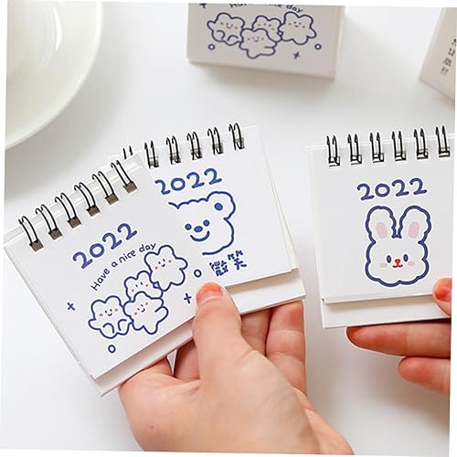 Miniatura 2 de BESTOYARD 18 Pcs 2022 Calendar 2022 Mini Calendar Calender Monthly Desk Calendar Standing Flip Calendarios De Adviento Mini Desk Calendar English