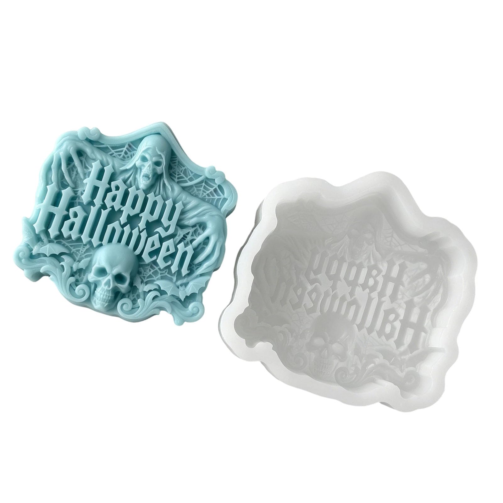 Shntig E Relief Casting Mold For Halloween Sign Decor, Silicon Form For Seasonal Projects And Display Pieces Us Silicon Halloween Mold Sign Casting Relief Form Seasonal Decor Holiday Craft