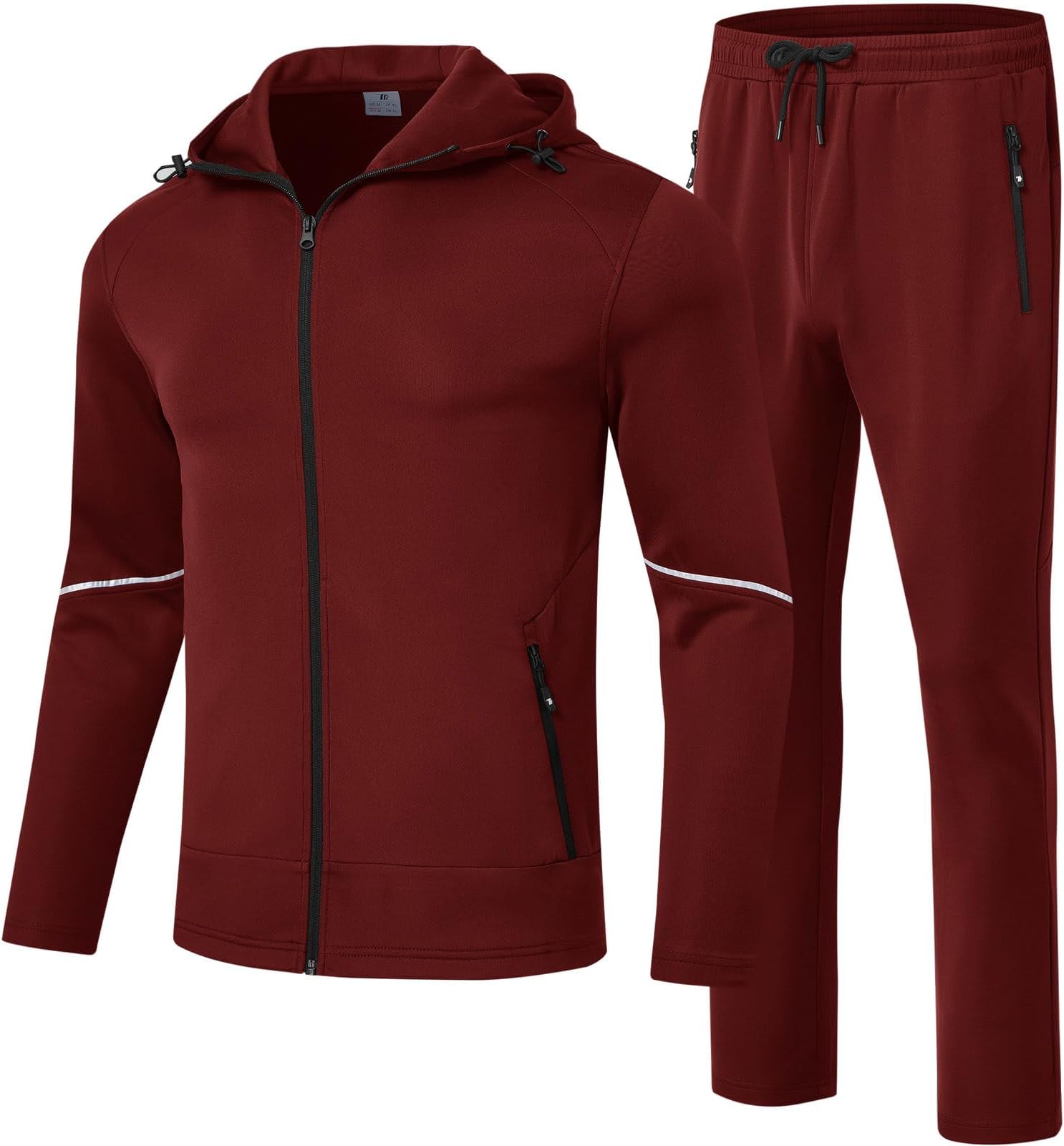 Men's Track Sweat Suits 2 Piece Set Sweatsuits Tracksuits Jogging Workout Gym Athletic Suits with Hood