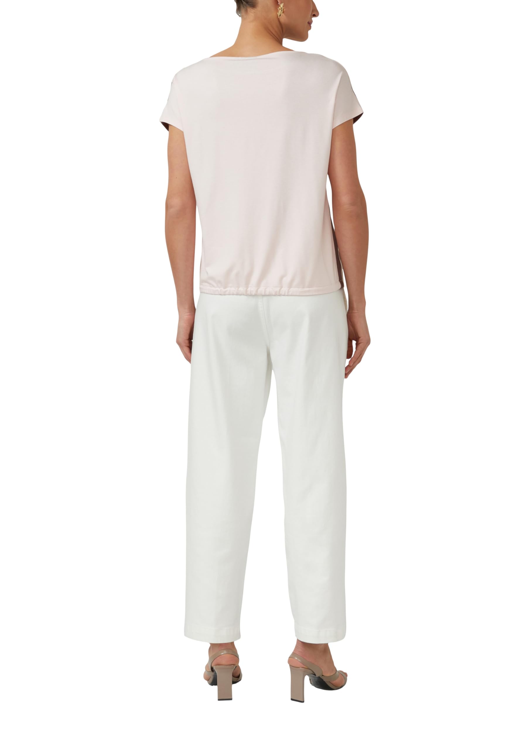 s.Oliver Blusenshirt mit U-Boot-Ausschnitt und Frontprint