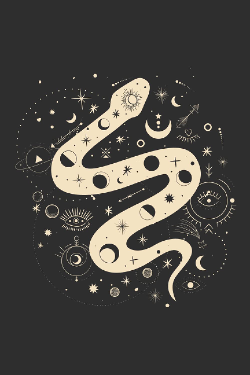 MAGIC SNAKE NOTEBOOK JOURNAL: 6X9 COLLEGE RULED NOTEBOOK 200 PAGES