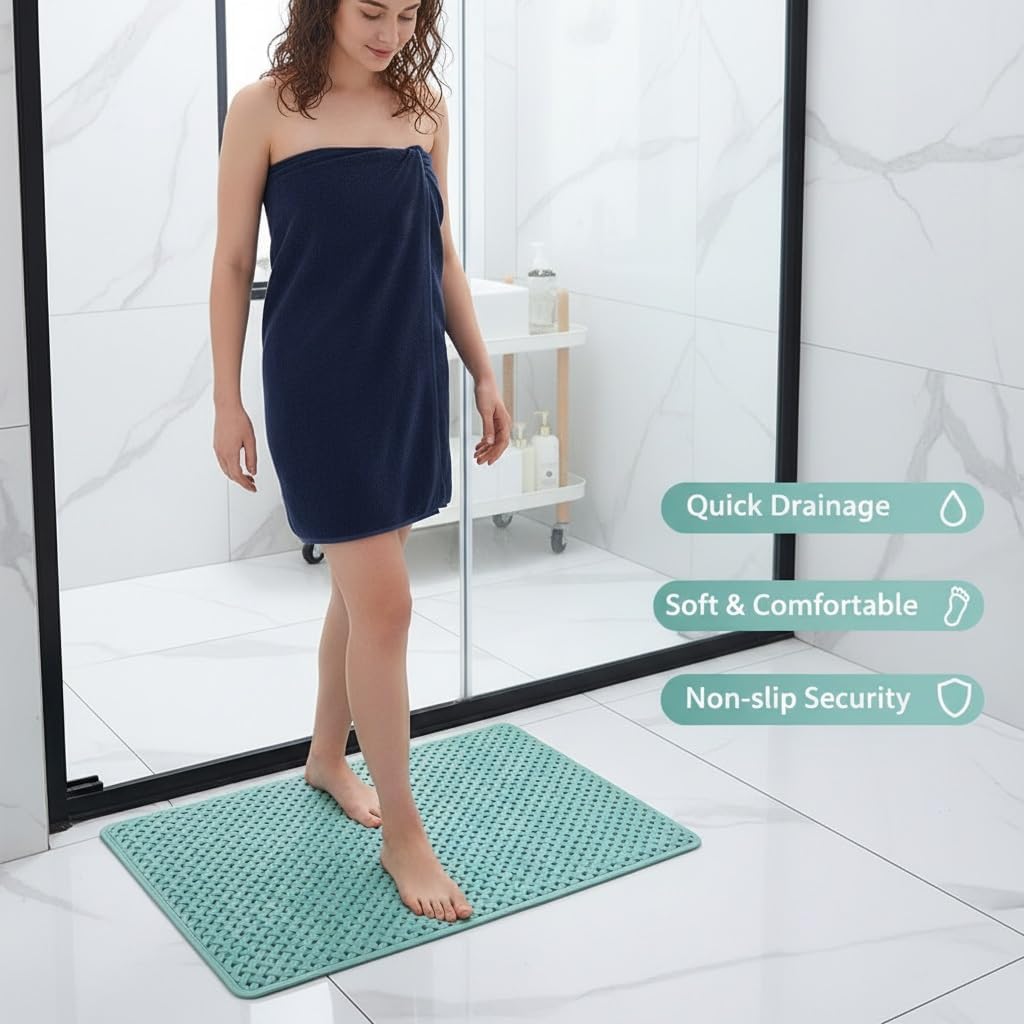 Soft and Comfortable Non Slip Bathroom Mats Quick Dry Washable Bath Rugs for Bathroom Floor Mats Ideal for Shower and Home