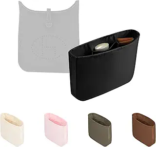 KINGS IN BAG エブリン用 バッグインバッグ 日常使い サテン製 小物整理に便利 小さめ設計 収納しやすい 専用設計 (ブラック, エブリンTPM用)