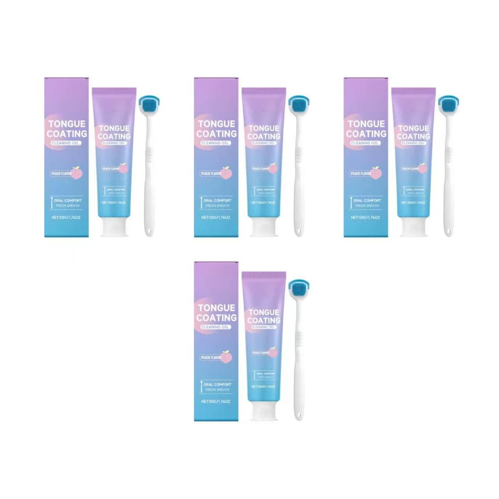 Kit Gel Nettoyant Doux Pour Langue (Avec Brosse) éLimine Mauvaise Haleine