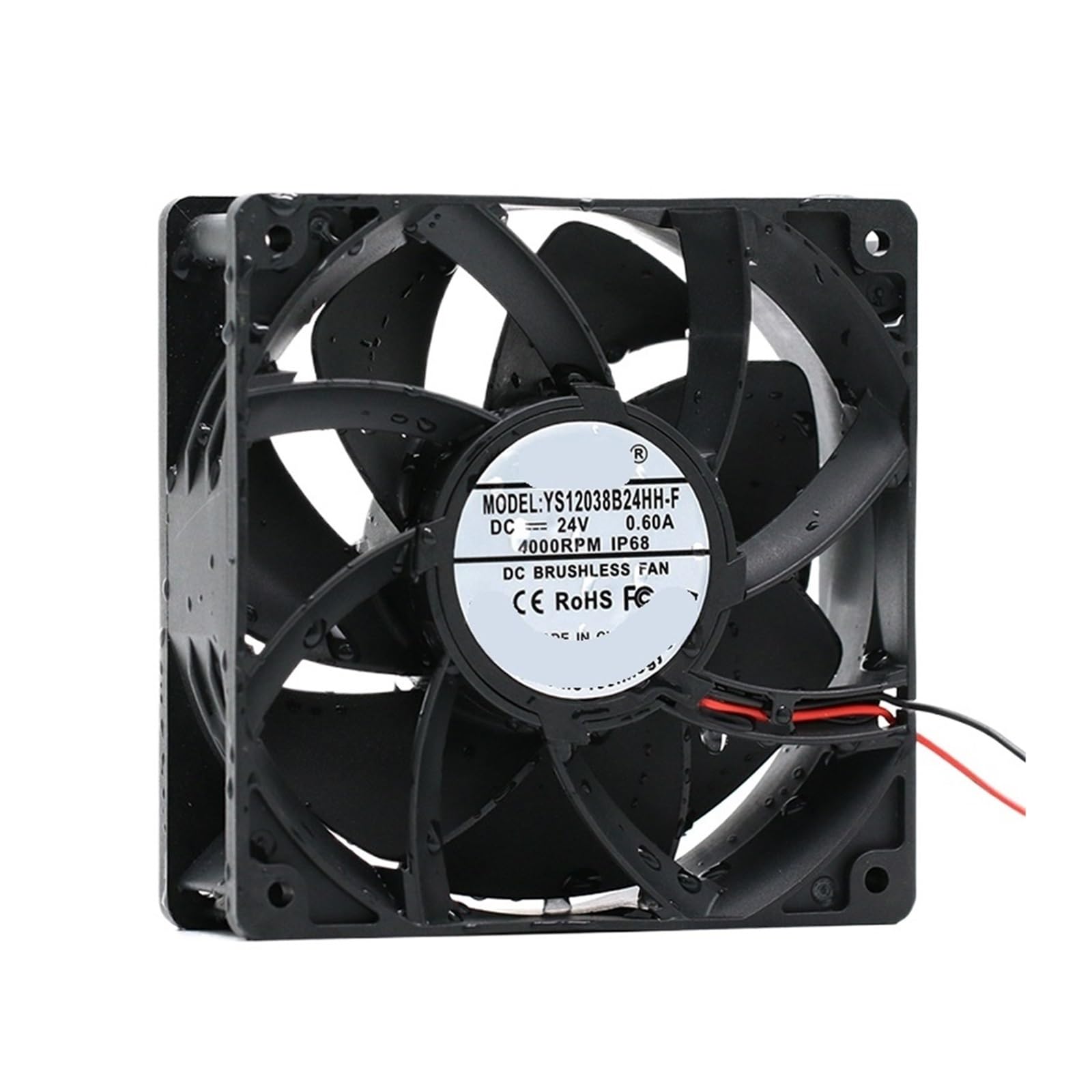 Ventilateur de refroidissement 120 mm à haut débit 4000rpm avec châssis épais 38mm