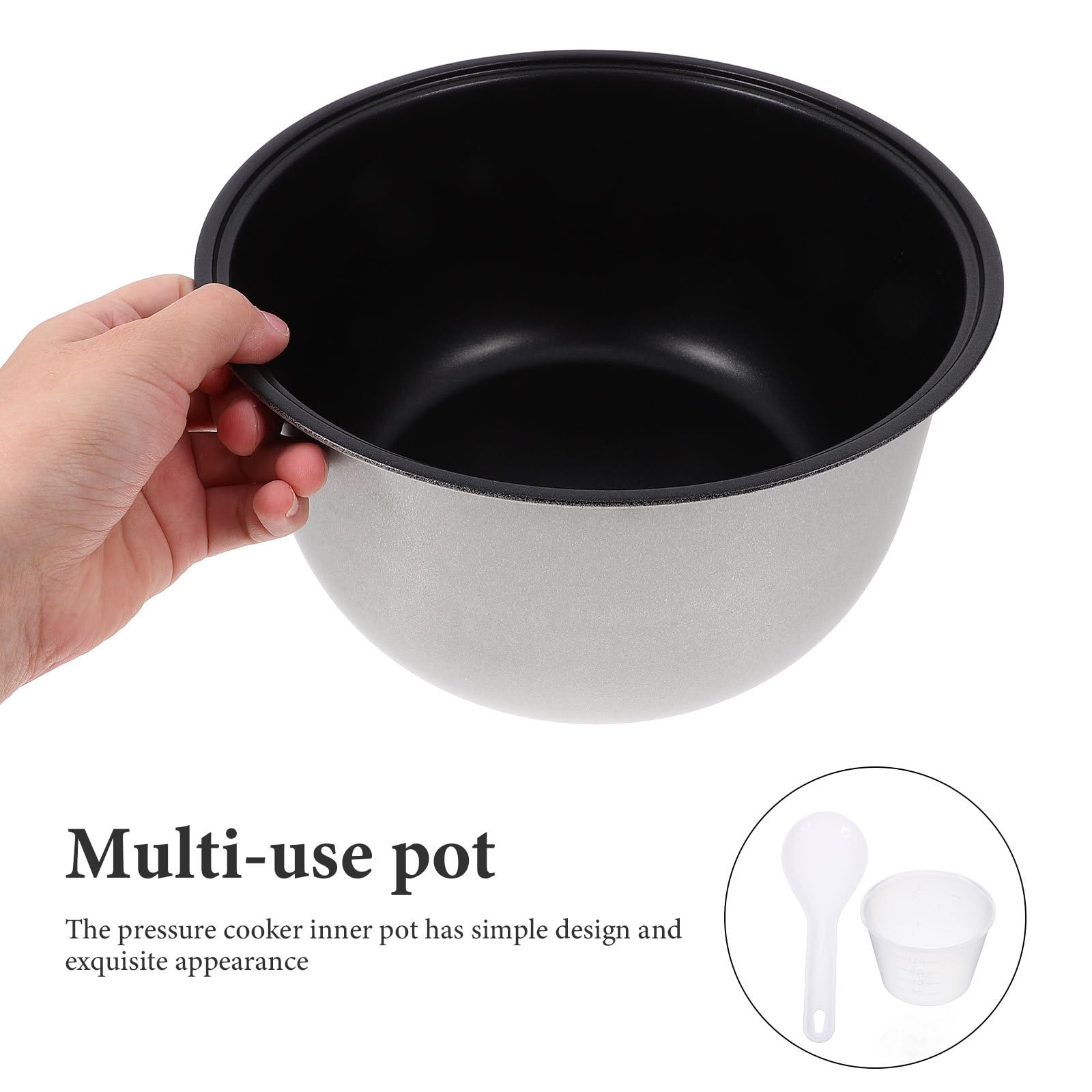 1juego Recambio Olla Interior Antiadherente para Olla Presión Eléctrica Capacidad Diseño Resistente y Práctico para Cocina Diaria