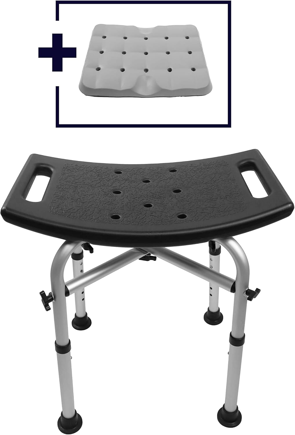 Buy KMINA Heavy Duty Shower Stool (330 lb) with Double Reinforced