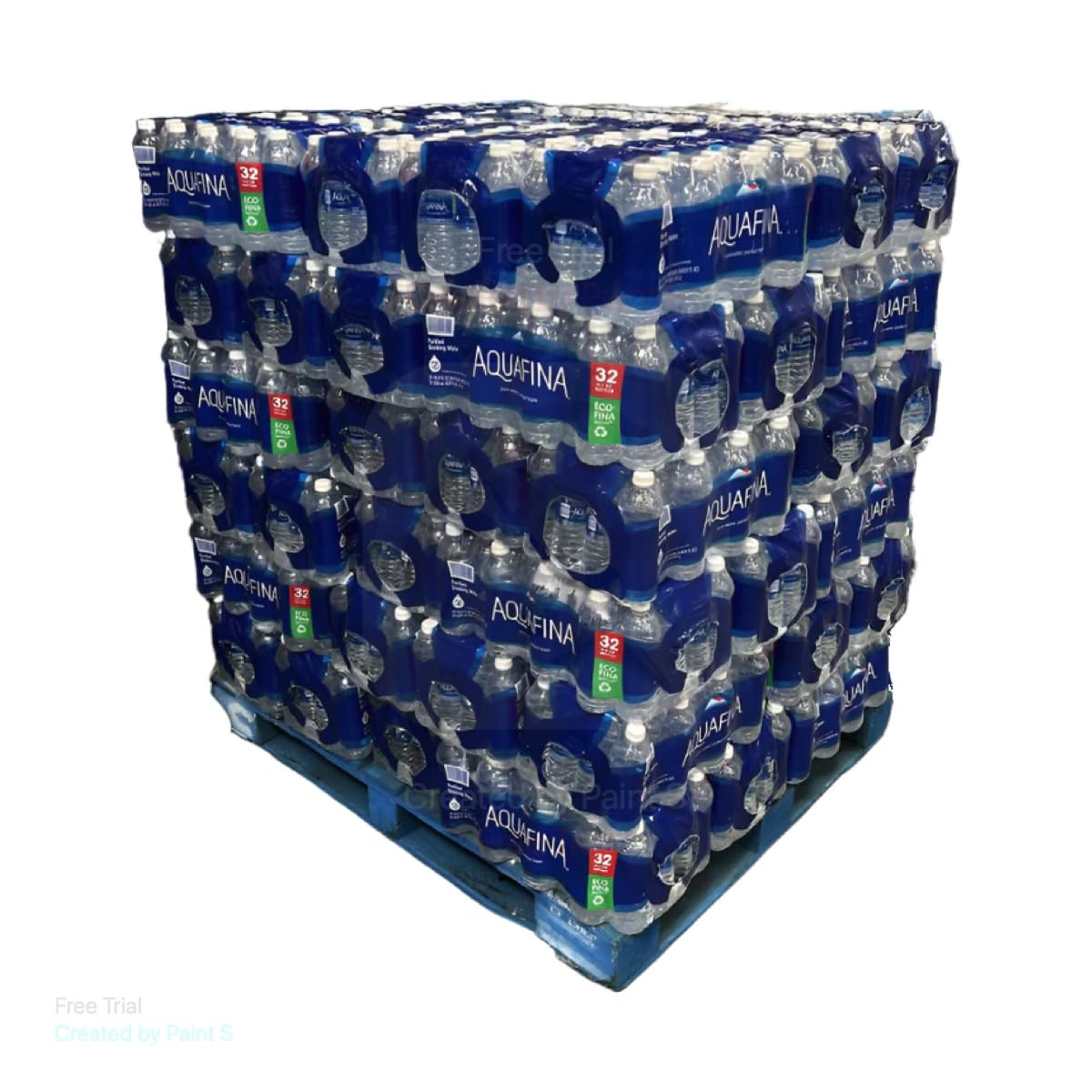 Generic Aqua Purified Drinking Water (16.9 Oz) - Full Pallet of Water - 32 Bottles per Case - 1536 Bottles (48 Cases)