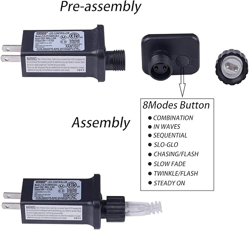 Miniatura 4 de Tira de luces de cortina luces LED de Navidad para decoración de pared de interiores y exteriores blanco frío