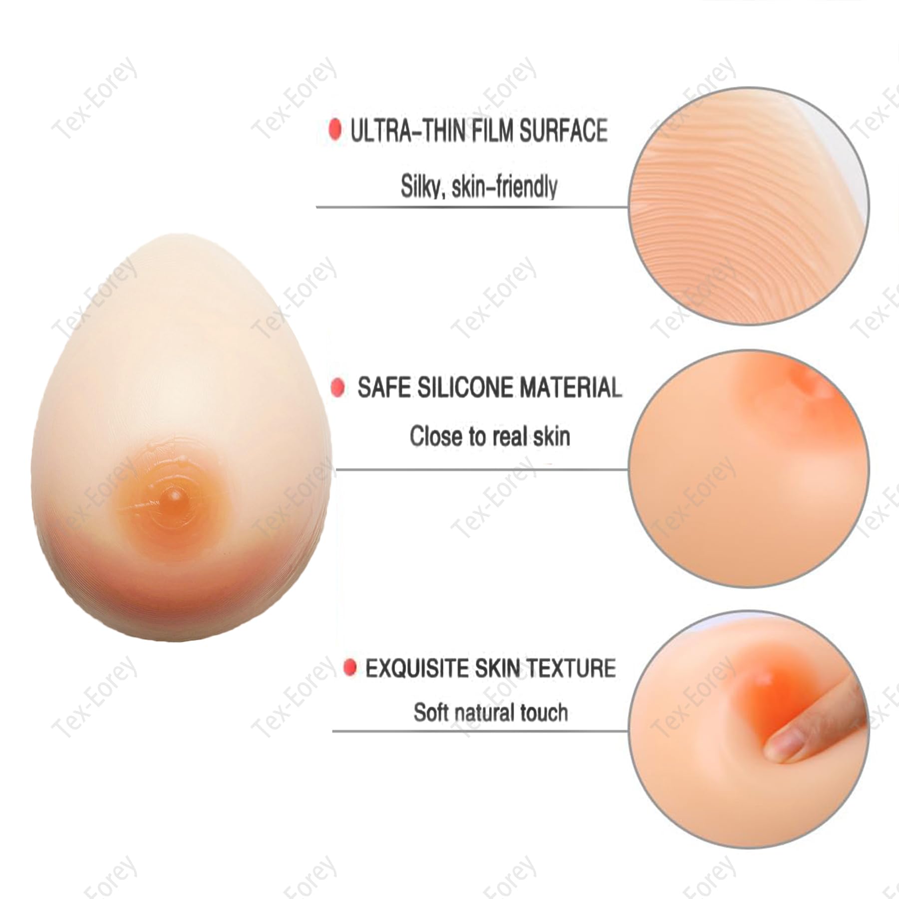 Peto De Silicona Sin Aceite Formas De Mama Pechos Falsos Pechos Artificiales Pechos Falsos para Mastectomía Transgénero
