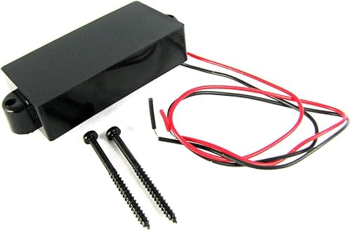 Piezas de guitarra Cigar Box: 4-Pole Black Enclosed Single-Coil Magnetic Pickup